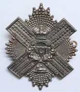 92nd Gordon Highlanders Large Brass Victorian Cross Belt Regimental Cap Badge 