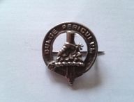Sterling Silver Ferguson clan badge , 1957 Edinburgh