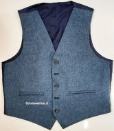 Waistcoat Blue Flinstone Tweed, medium